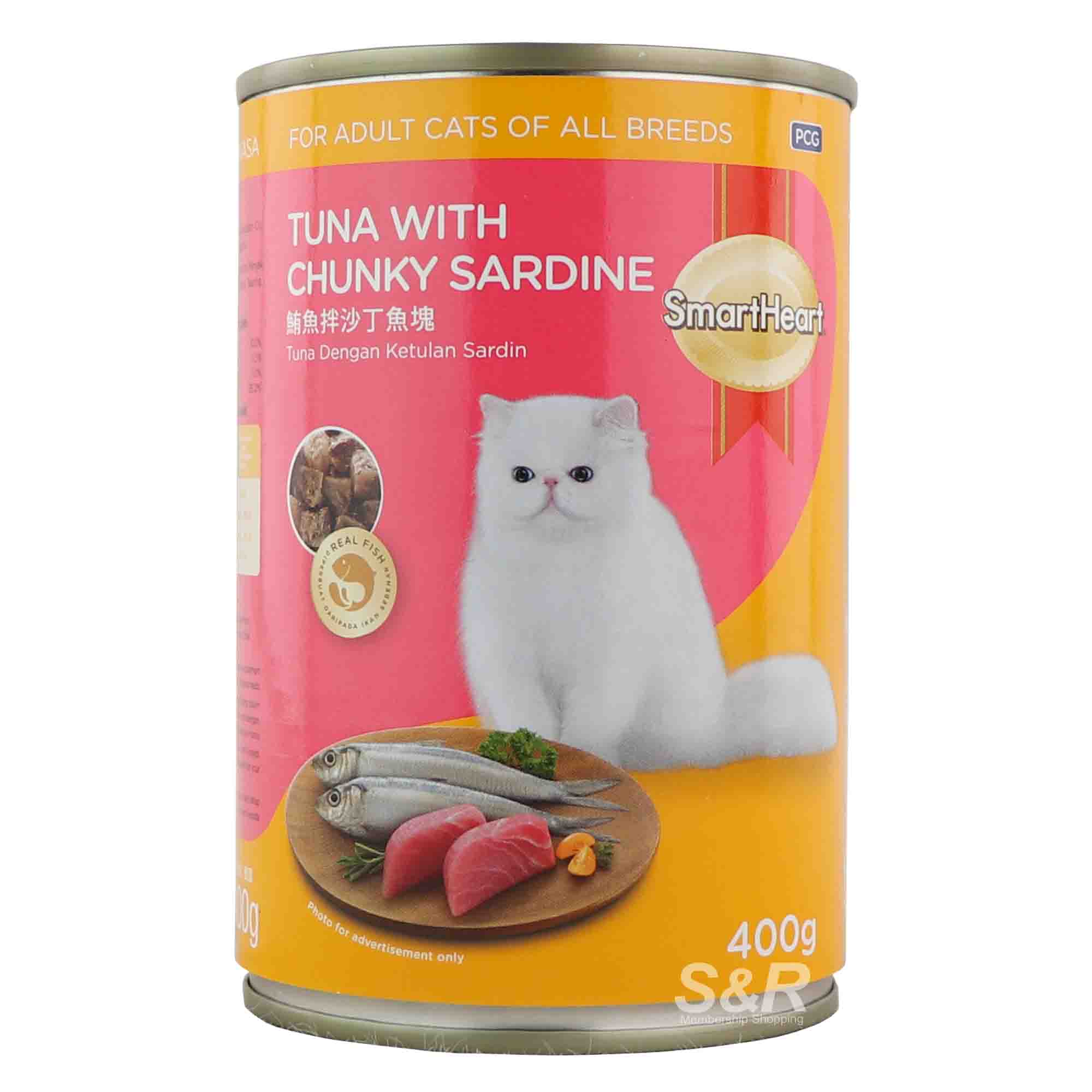 Smartheart Tuna With Chunky Sardine Pet Food 400g